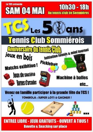 50 ans du Tennis Club Sommirois, a se fte !