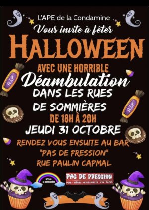 HALLOWEEN avec l'APE la Condamine