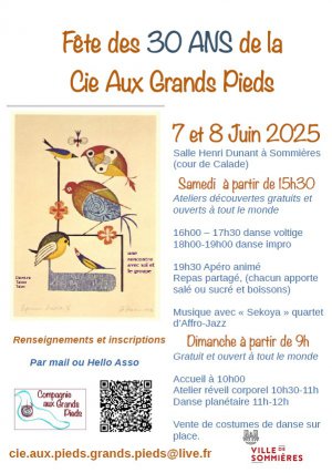 Les 30 ans de la Cie aux grands pieds Les 30 ans de la Cie aux grands pieds