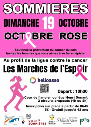 OCTOBRE ROSE - Les marches de l'espoir OCTOBRE ROSE - Les marches de l'espoir
