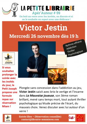 Apr'auteur avec Victor JESTIN