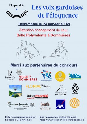Les voix Gardoises de l'�loquence - Demi-finale � Sommi�res