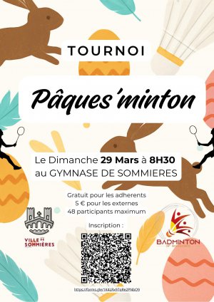 Paques'minton - Tournoi de badminton