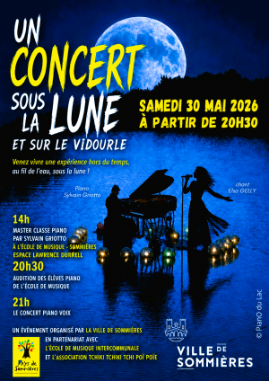 Concert piano sur le Vidourle