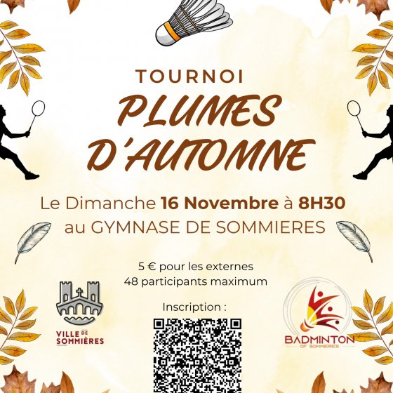 Tournoi badminton "Plumes d'Automne"