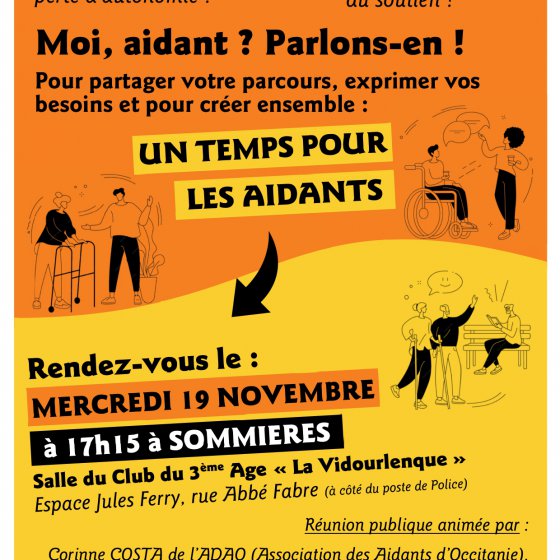 R�union publique "Temps pour les aidants"