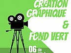 Cr�ation graphique et fond vert
