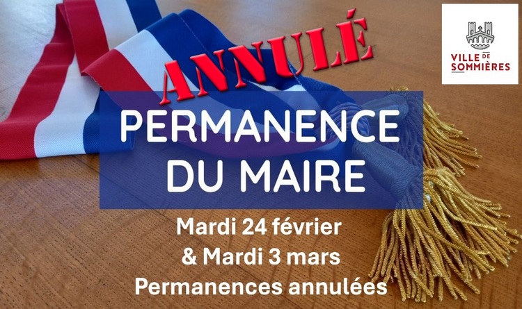 Permanences du maire annul�es