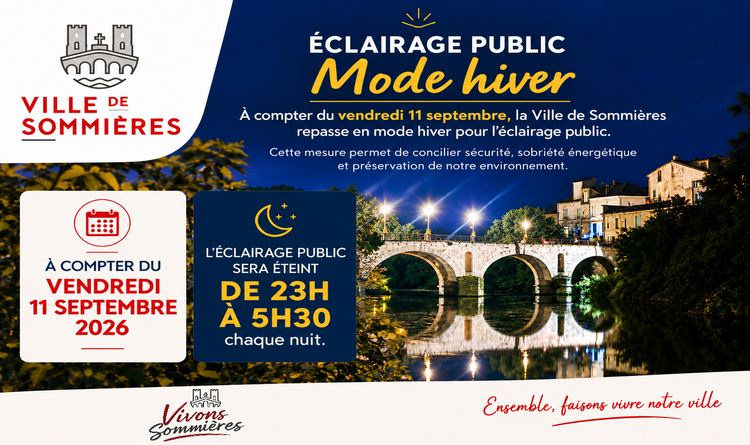 Eclairage public hiver