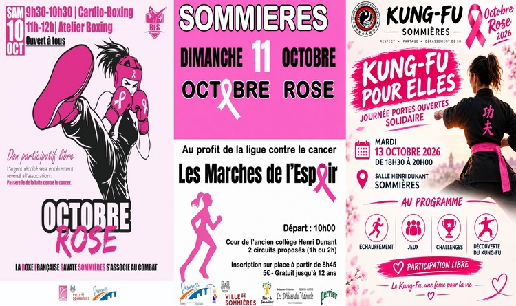 Octobre rose 3 manifs