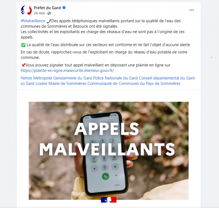 APPELS MALVEILLANTS