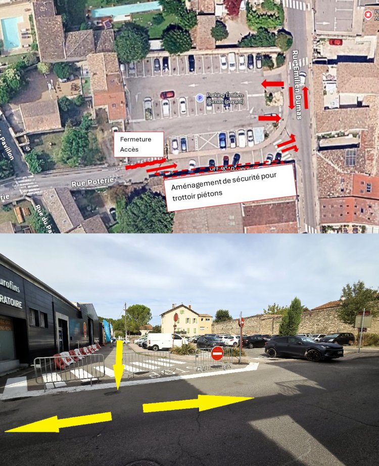 LUNDI 31 AOUT - Ouverture circulation rue poterie - rue �milien Dumas