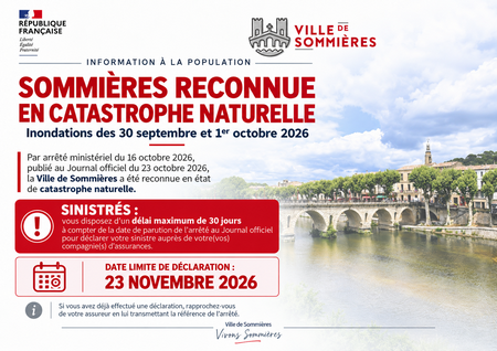 Reconnaissance de l'�tat de catastrophe naturelle