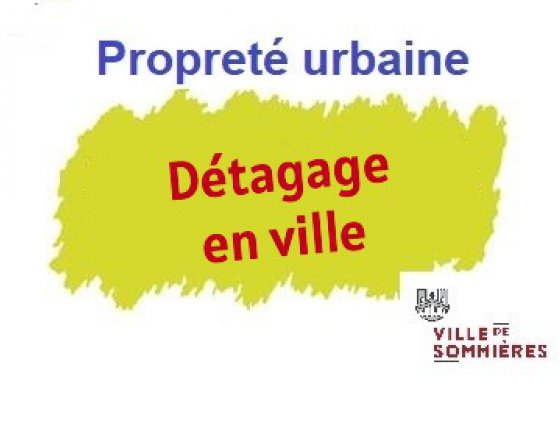 Op�ration de d�tagage en centre-ville