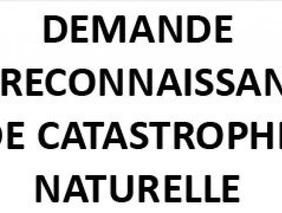 Demande de reconnaissance de catastrophe naturelle