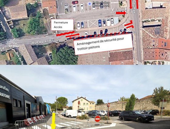 LUNDI 31 AOUT - Ouverture circulation rue poterie - rue �milien Dumas