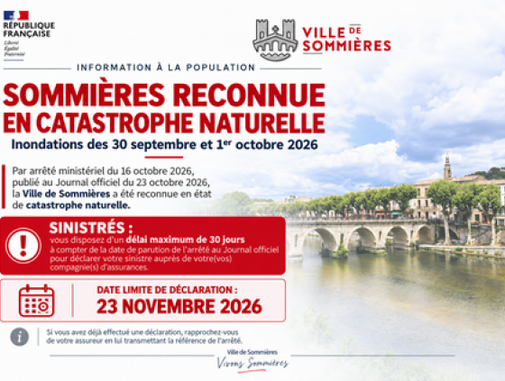 Reconnaissance de l'�tat de catastrophe naturelle