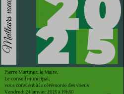 Vendredi 24 janvier 2025 - Voeux du maire et de son conseil municipal