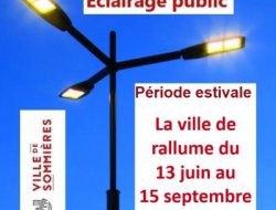 Eclairage public, la ville se rallume du 13 juin au 15 septembre