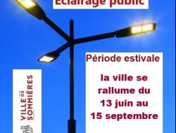 Eclairage public, la ville se rallume du 13 juin au 15 septembre