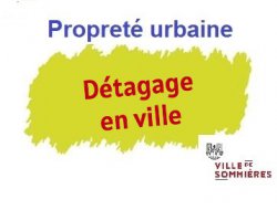 Opration de dtagage en centre-ville