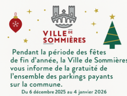 GRATUIT DES PARKINGS DU 6 DCEMBRE AU 4 JANVIER