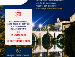 Eclairage public, la ville se rallume du 16 juin au 15 septembre 2026