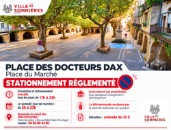 STATIONNEMENT ET CIRCULATION R�GLEMENT�S PLACE DES DOCTEURS DAX (PLACE DU MARCH�)