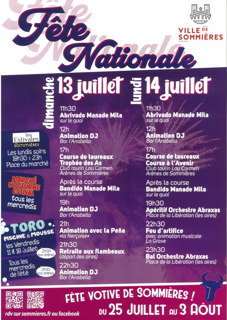 Festivités du 13 et 14 juillet Festivités du 13 et 14 juillet