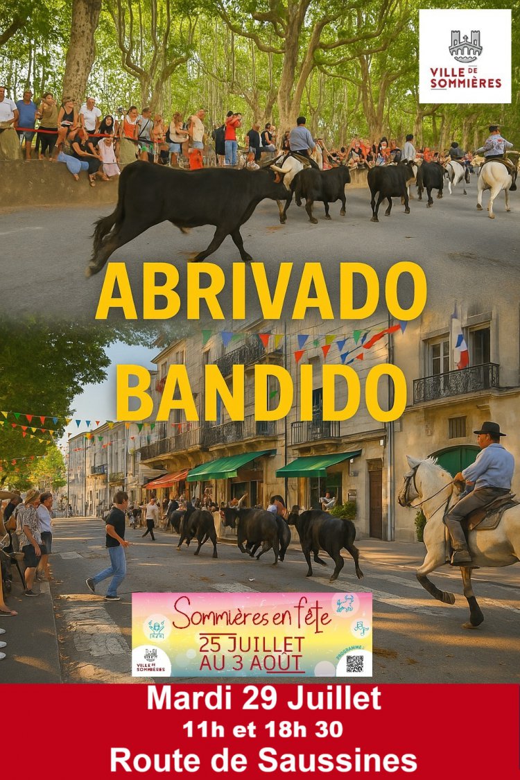 Le programme de la fte votive du 25 juillet au 3 aot 2025 Abrivado et bandido route de Saussines : 1753711262.18.1.abrivado.bandido.route.de.saussines.jpg