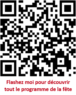 Le programme de la fte votive du 25 juillet au 3 aot 2025 Flashez-moi pour dcouvrir notre page "speciale fte votive" : 1753795616.31.qr.code.fete.votive.png