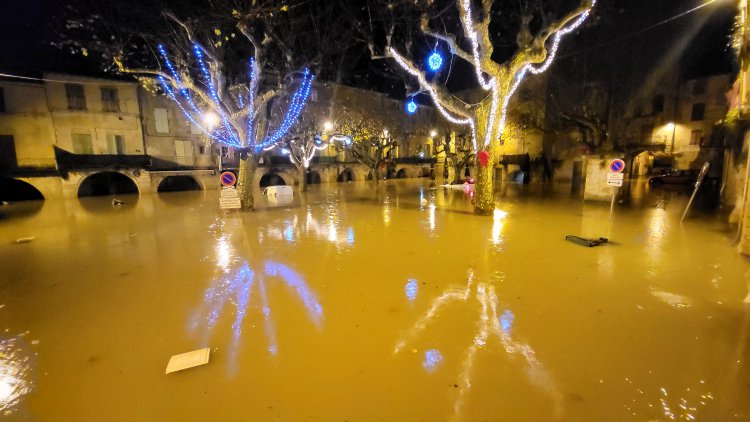 21, 22 et 23 d�cembre - Vidourlades Lundi 22 d�cembre et mardi 23 d�cembre - 2�me crue du Vidourle : 1766501340.20251223_034004.jpg