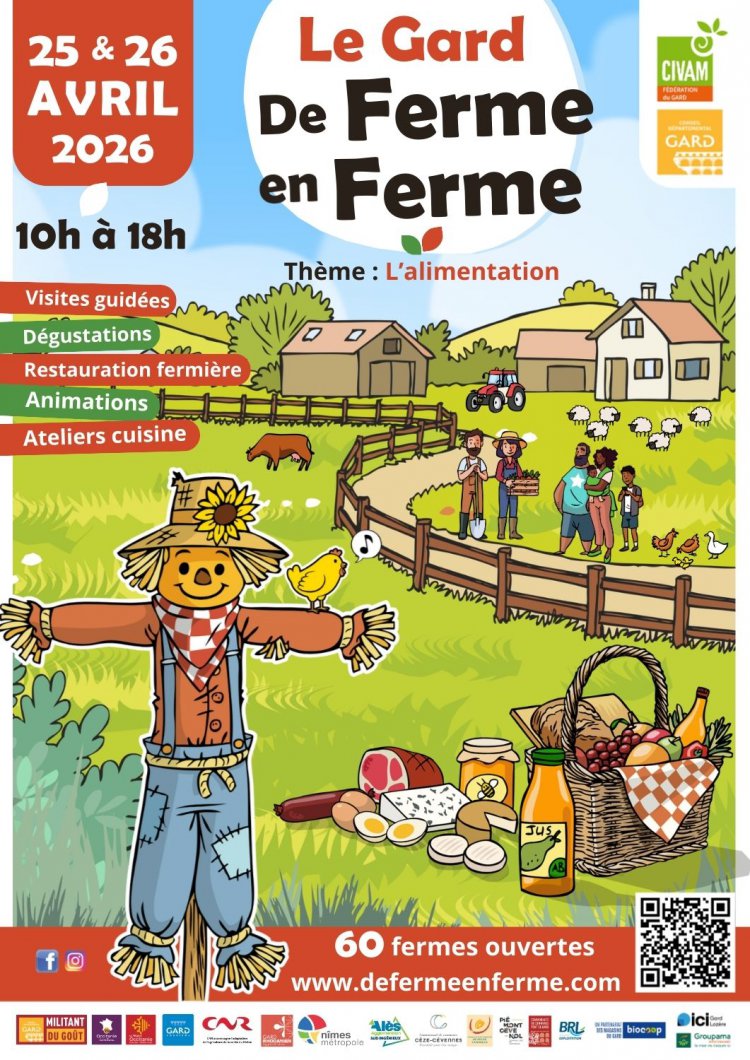 Vacances de Printemps - les stages ou manifestations � Sommi�res Le Gard de ferme en ferme : 1776238712.25.26.avril.le.gard.de.ferme.en.ferme.jpg