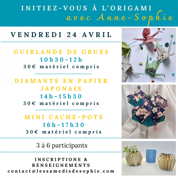 Vacances de Printemps - les stages ou manifestations � Sommi�res Initiation Origami : 1776238968.2.png