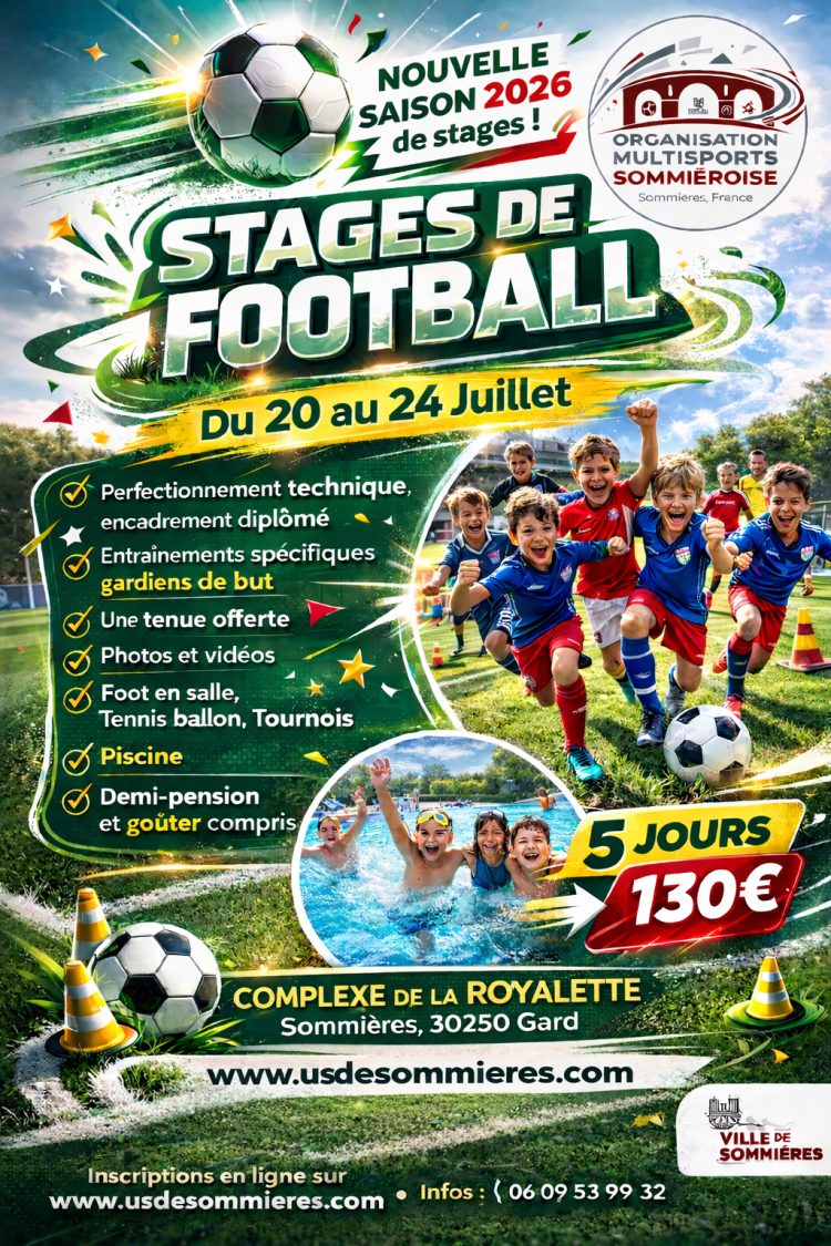 Stages ou animations - �t� 2026 � Sommi�res Stage de football du 20 au 24 juillet 2026 : 1781679091.stage.foot.ete.2026.png