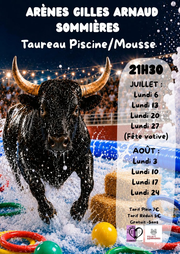Stages ou animations - �t� 2026 � Sommi�res Taureaux piscine du lundi : 1781679141.ete.2026.taureaux.piscine.cts.jpg