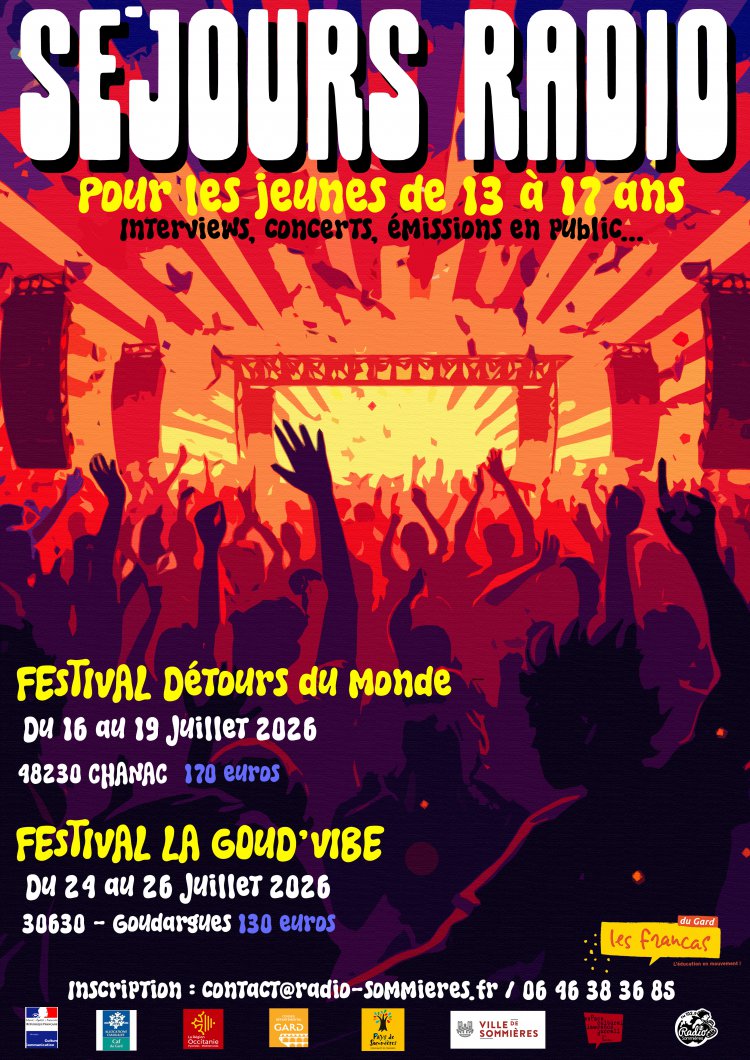Stages ou animations - �t� 2026 � Sommi�res S�jours radio - Juillet 2026 : 1781679219.juillet.sejours.radio.jpg