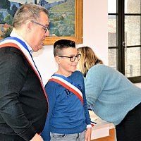 Conseil municipal des jeunes - Remise des écharpes le 02 Avril 2022