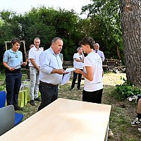 10 juin - remise des diplomes aux lves de la classe dfense du collge G.Doumergue