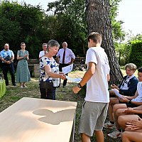 10 juin - remise des diplomes aux lves de la classe dfense du collge G.Doumergue