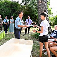 10 juin - remise des diplomes aux lves de la classe dfense du collge G.Doumergue