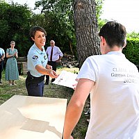 10 juin - remise des diplomes aux lves de la classe dfense du collge G.Doumergue