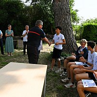 10 juin - remise des diplomes aux lves de la classe dfense du collge G.Doumergue