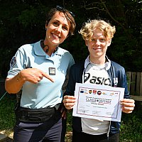 10 juin - remise des diplomes aux lves de la classe dfense du collge G.Doumergue