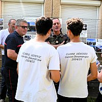 10 juin - remise des diplomes aux lves de la classe dfense du collge G.Doumergue