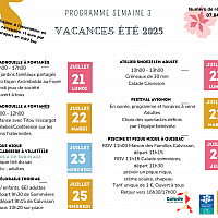 Animations, stages, activits vacances d't 2025
