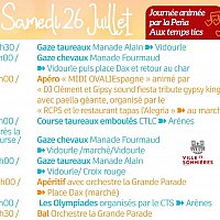 Samedi 26 juillet