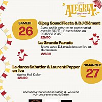 Programme de l'Alegria 26 & 27 juillet