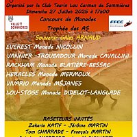 Course de taureaux comptant pour le trophe des As