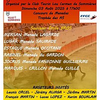 Course de taureaux comptant pour le trophe des As